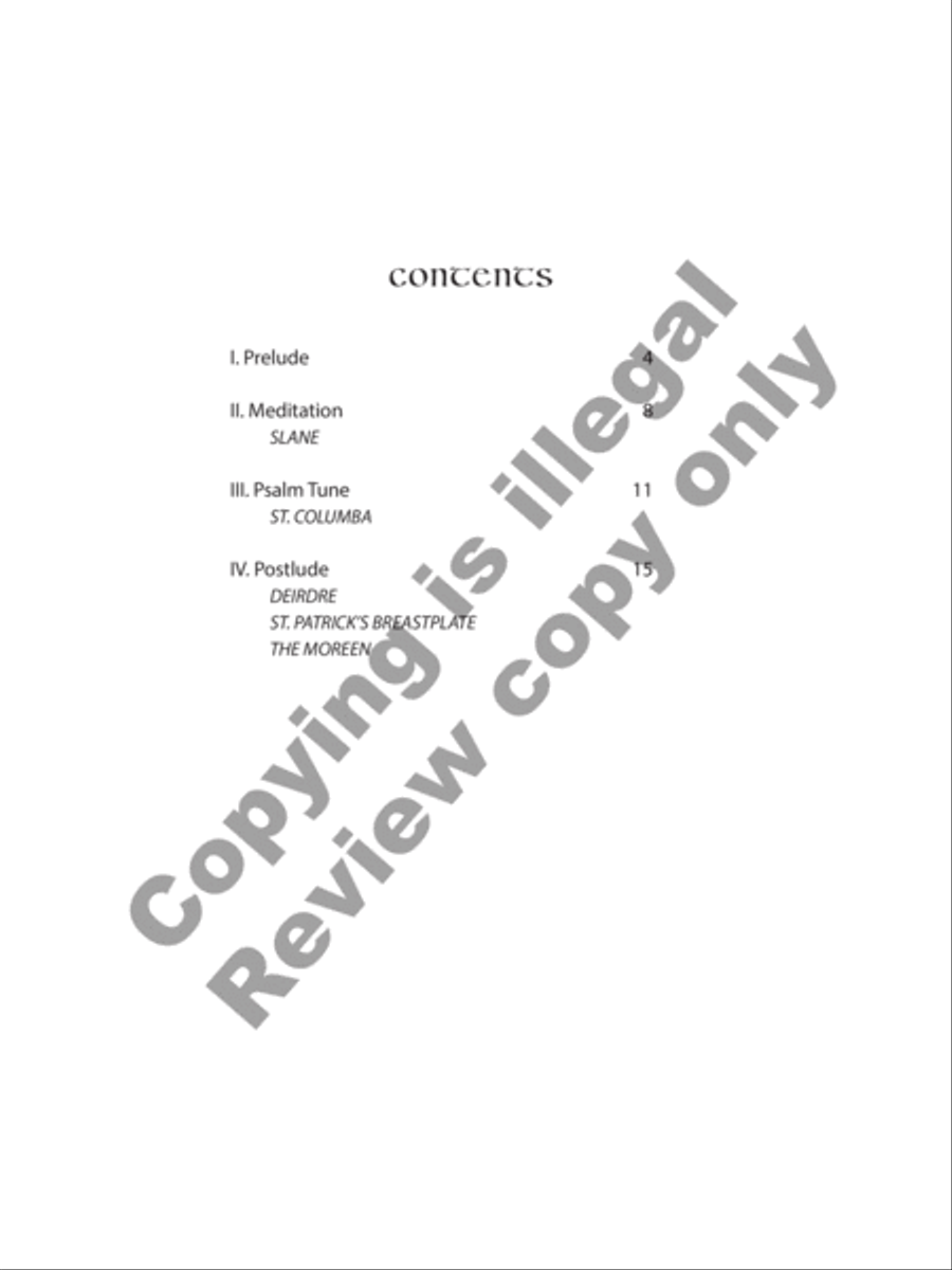 Celtic Suite Organ scores gallery preview page 9