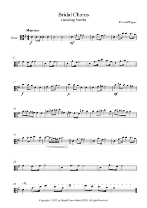 Bridal Chorus (Wedding March) - Richard Wagner (Viola)