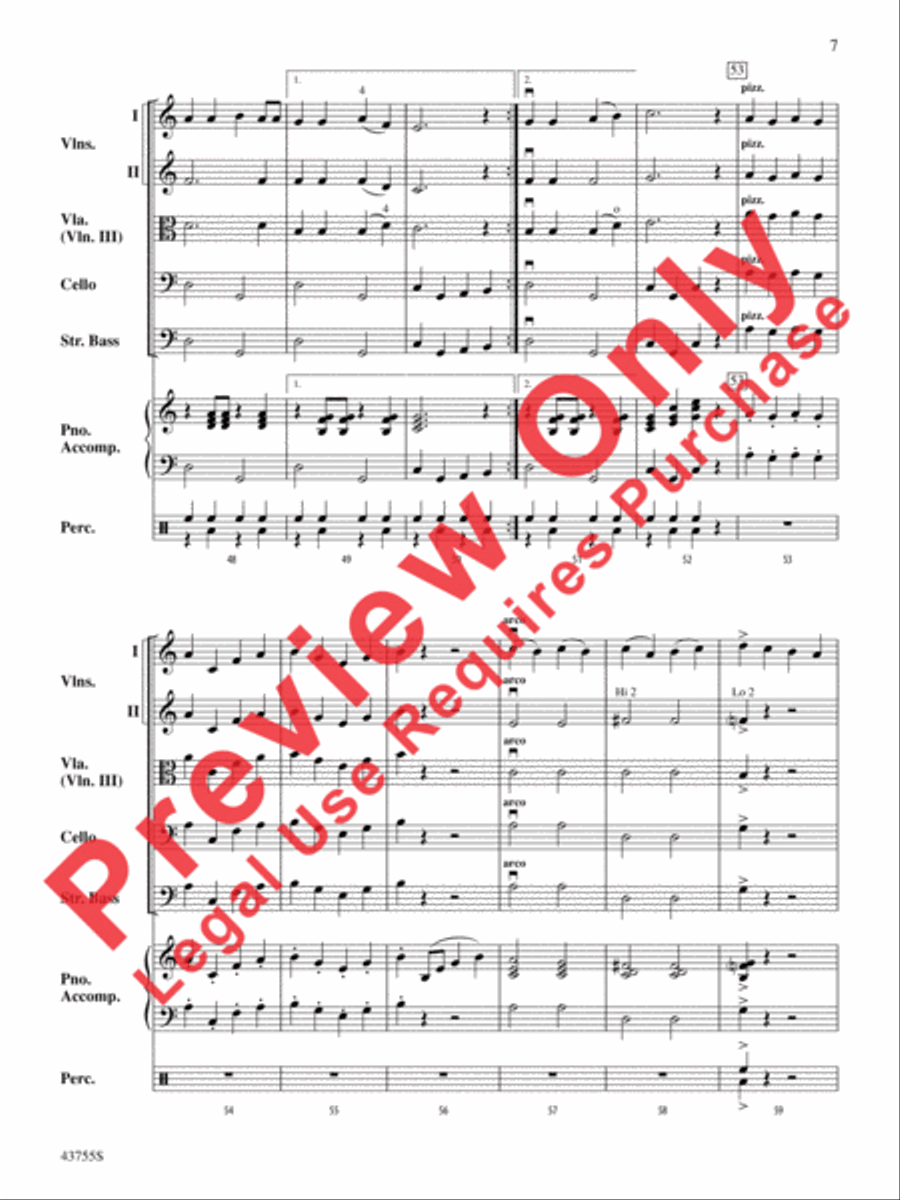 Holiday Short Cuts 1 Holiday Short Cuts 1 String Orchestra scores gallery preview page 8