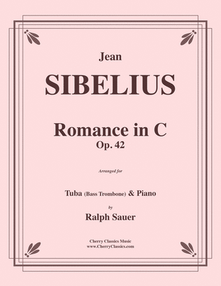 Romance in C, Op. 42 for Tuba or Bass Trombone and Piano