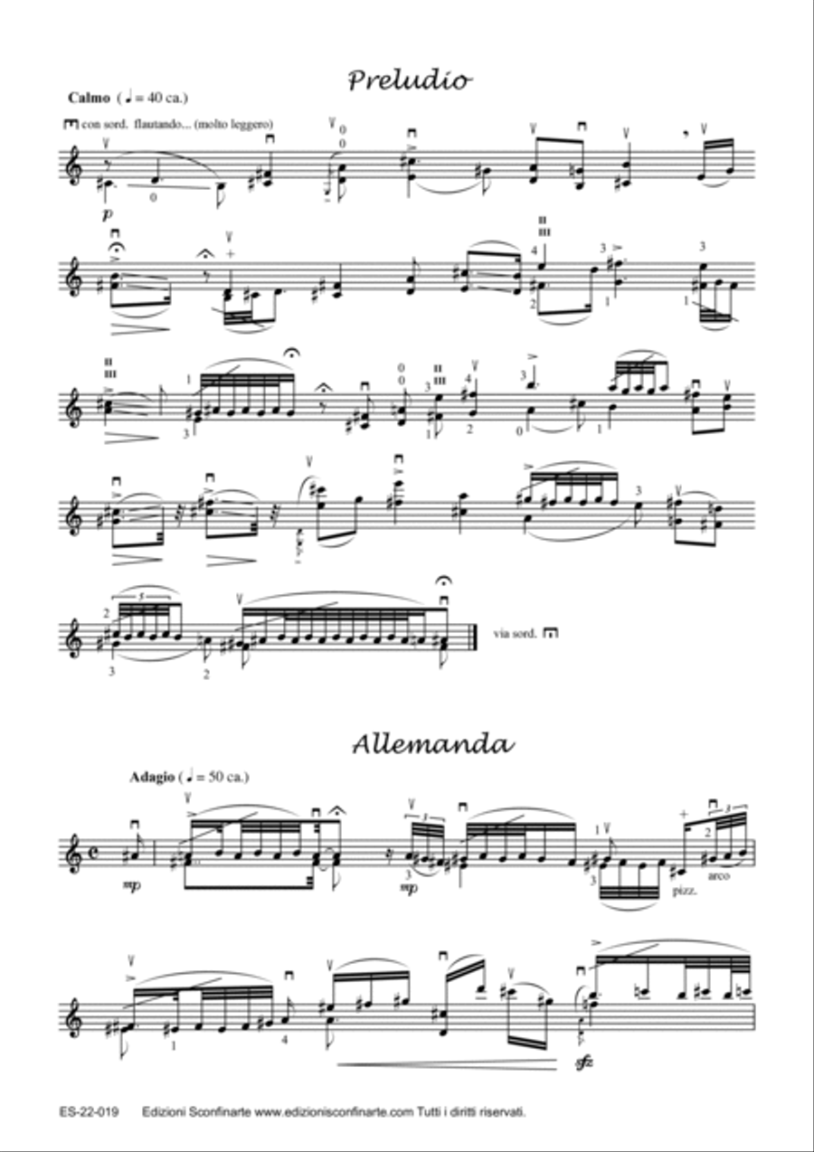 Cristian Gentilini: THE AIRY VIOLIN (ES-22-019) Violin Solo scores gallery preview page 5