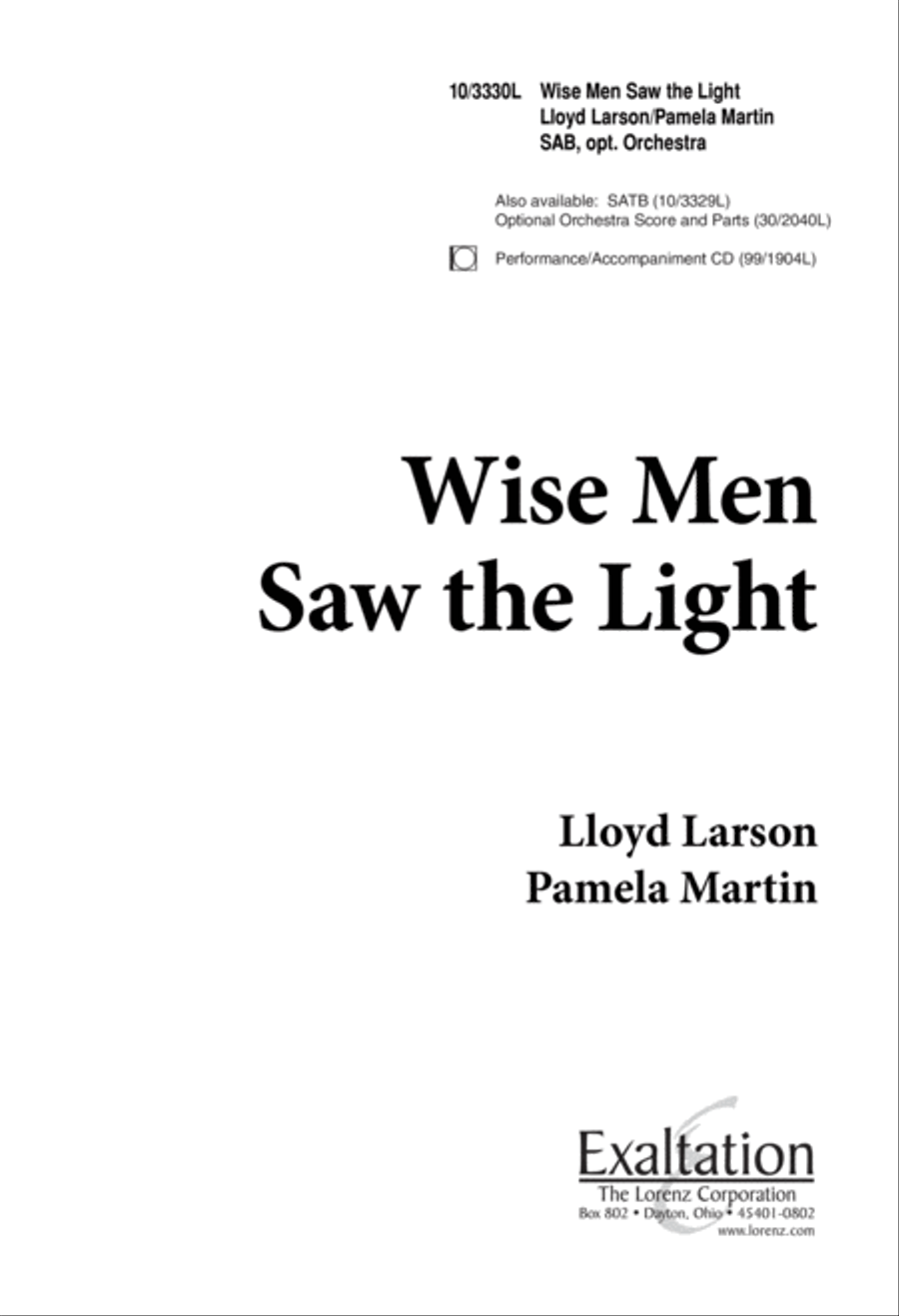 Wise Men Saw the Light 3-Part scores gallery preview page 1