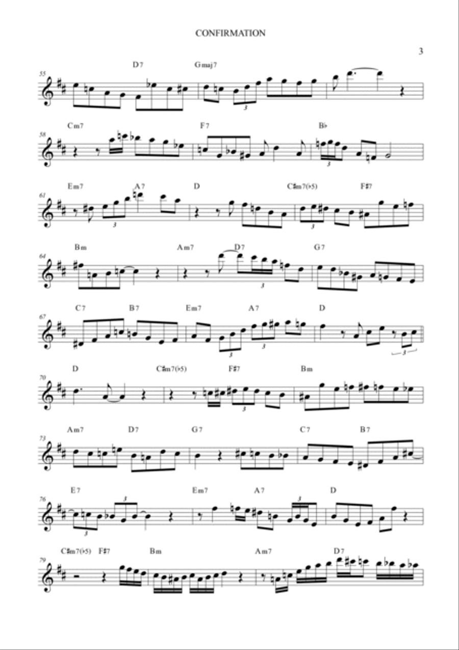 Confirmation Alto Saxophone scores gallery preview page 3
