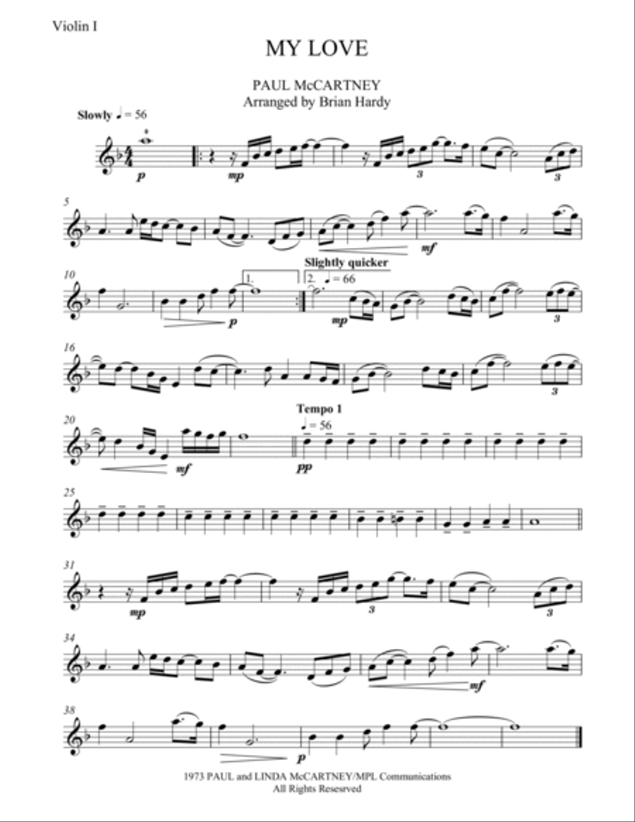 My Love String Quartet scores gallery preview page 3