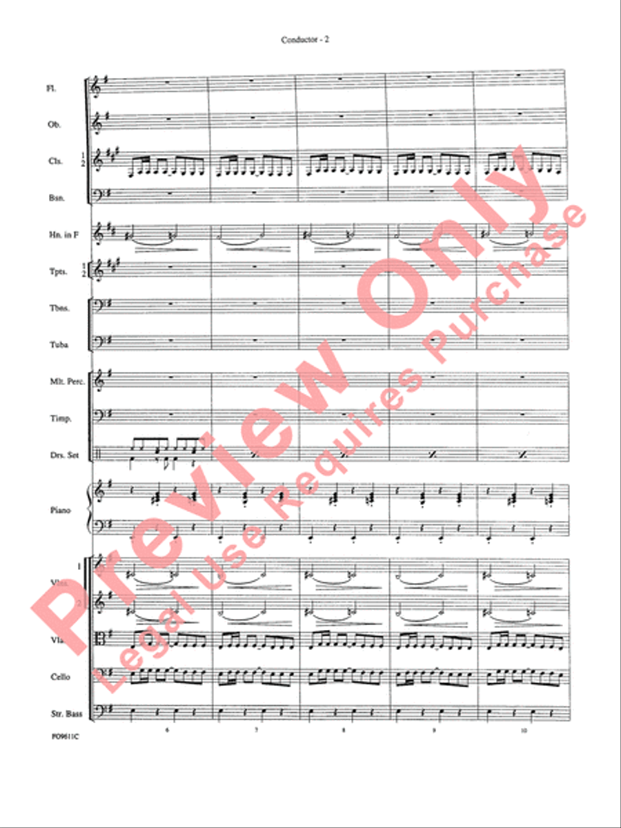 The James Bond Theme Full Orchestra scores gallery preview page 4