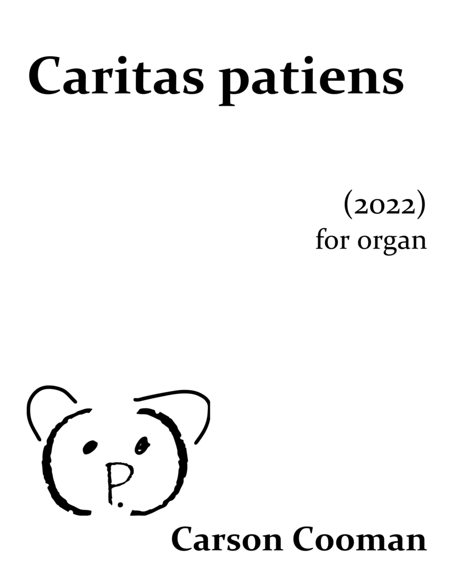 Caritas patiens Caritas patiens Organ Solo scores gallery preview page 1