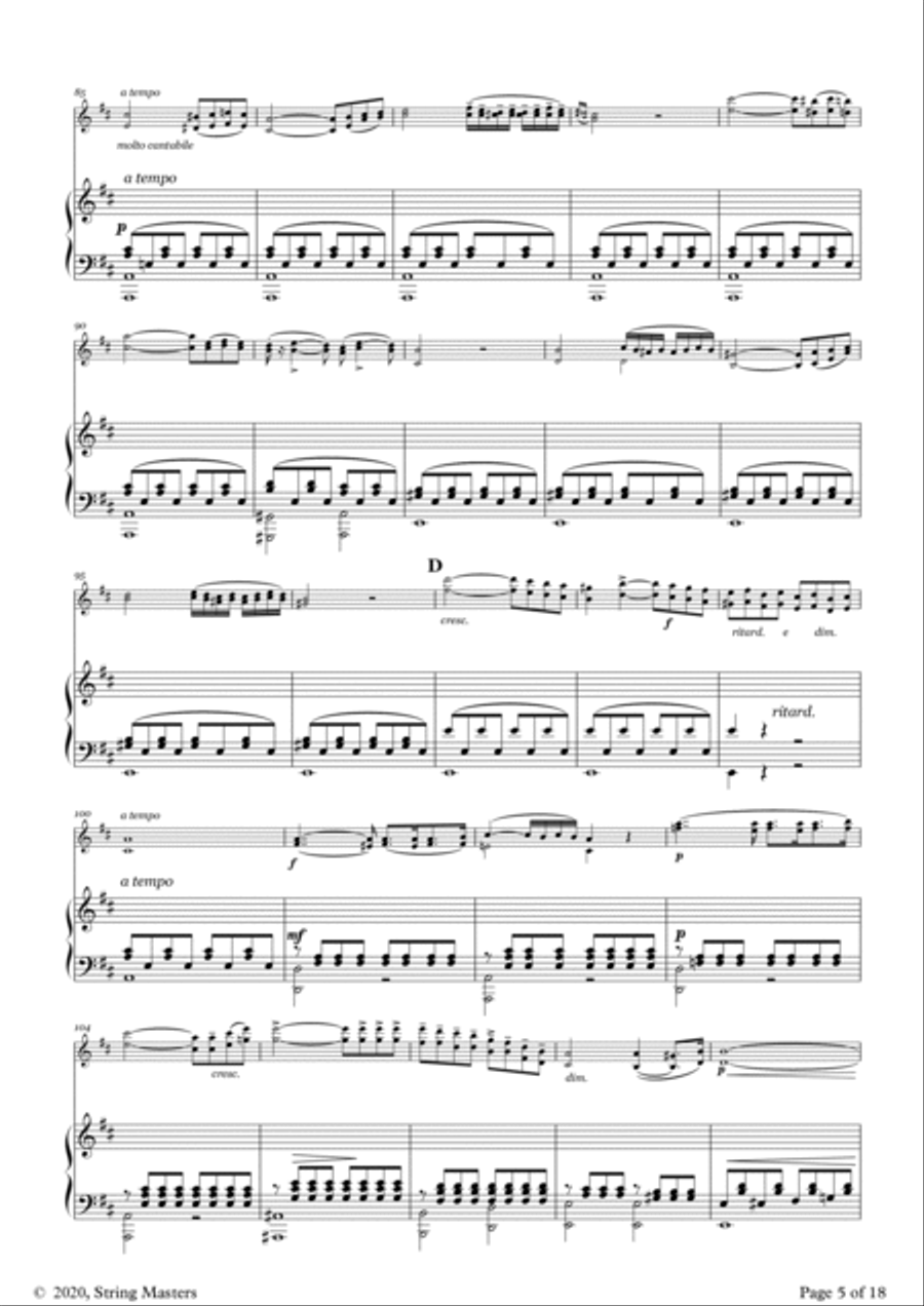 Concerto No 1, Op 16 Violin (de Beriot) Violin and Piano Violin scores gallery preview page 5