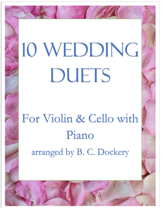Book cover for 10 Wedding Duets for Violin and Cello with Piano