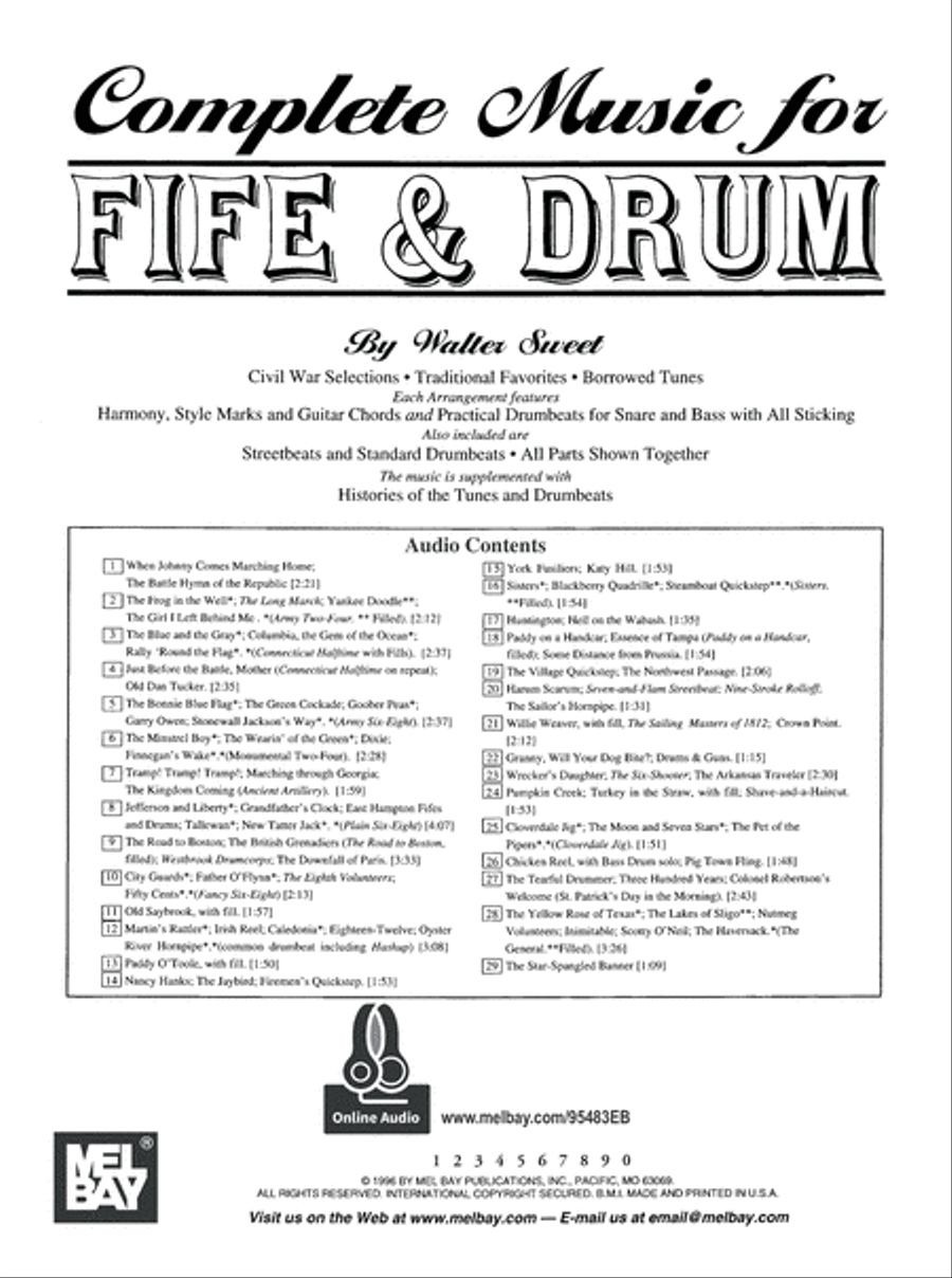 Complete Music for the Fife and Drum Oboe scores gallery preview page 2