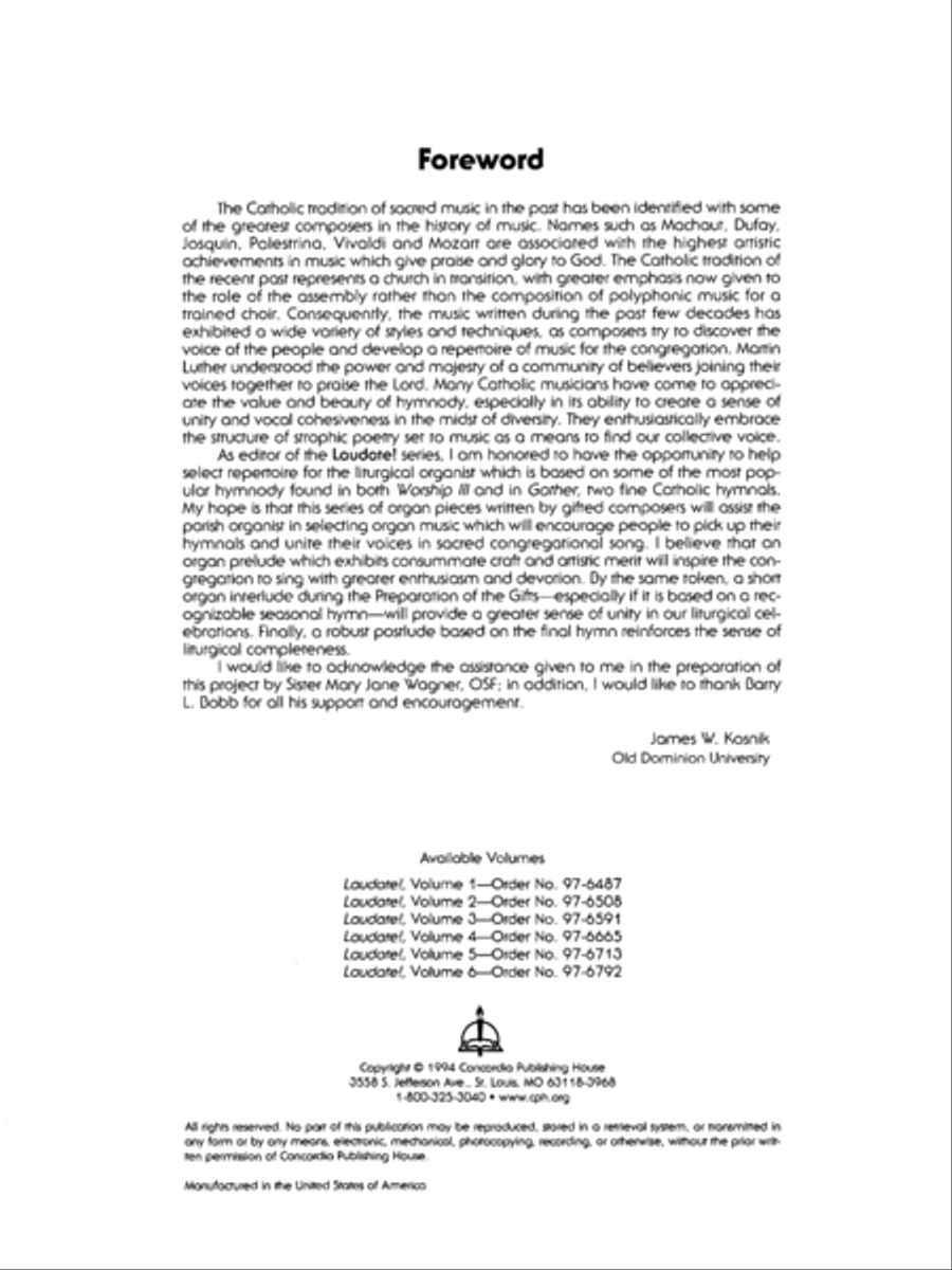 Laudate, Vol. 1 Organ scores gallery preview page 2