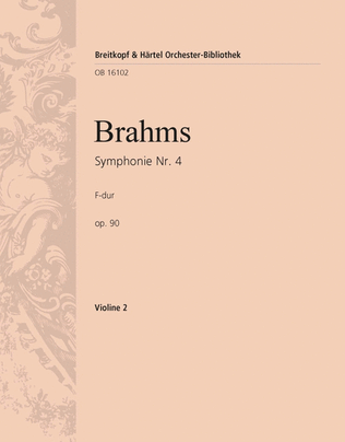 Book cover for Symphony No. 3 in F major Op. 90