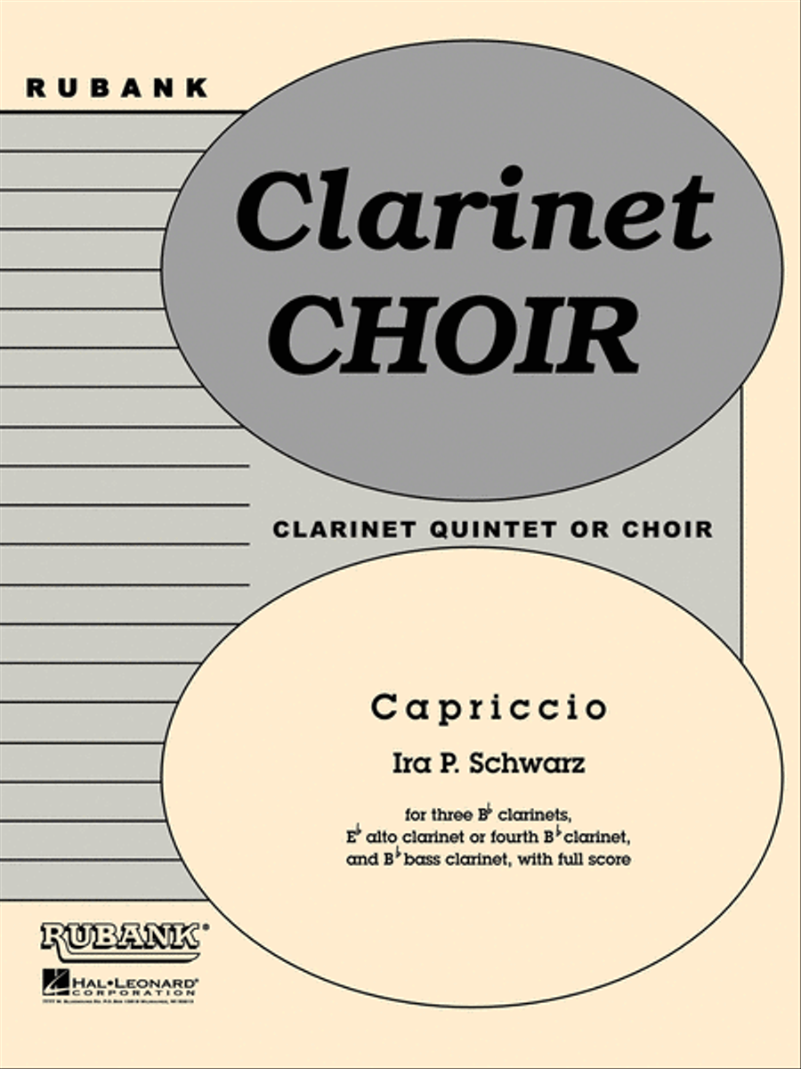 Capriccio Clarinet Quintet scores gallery preview page 1