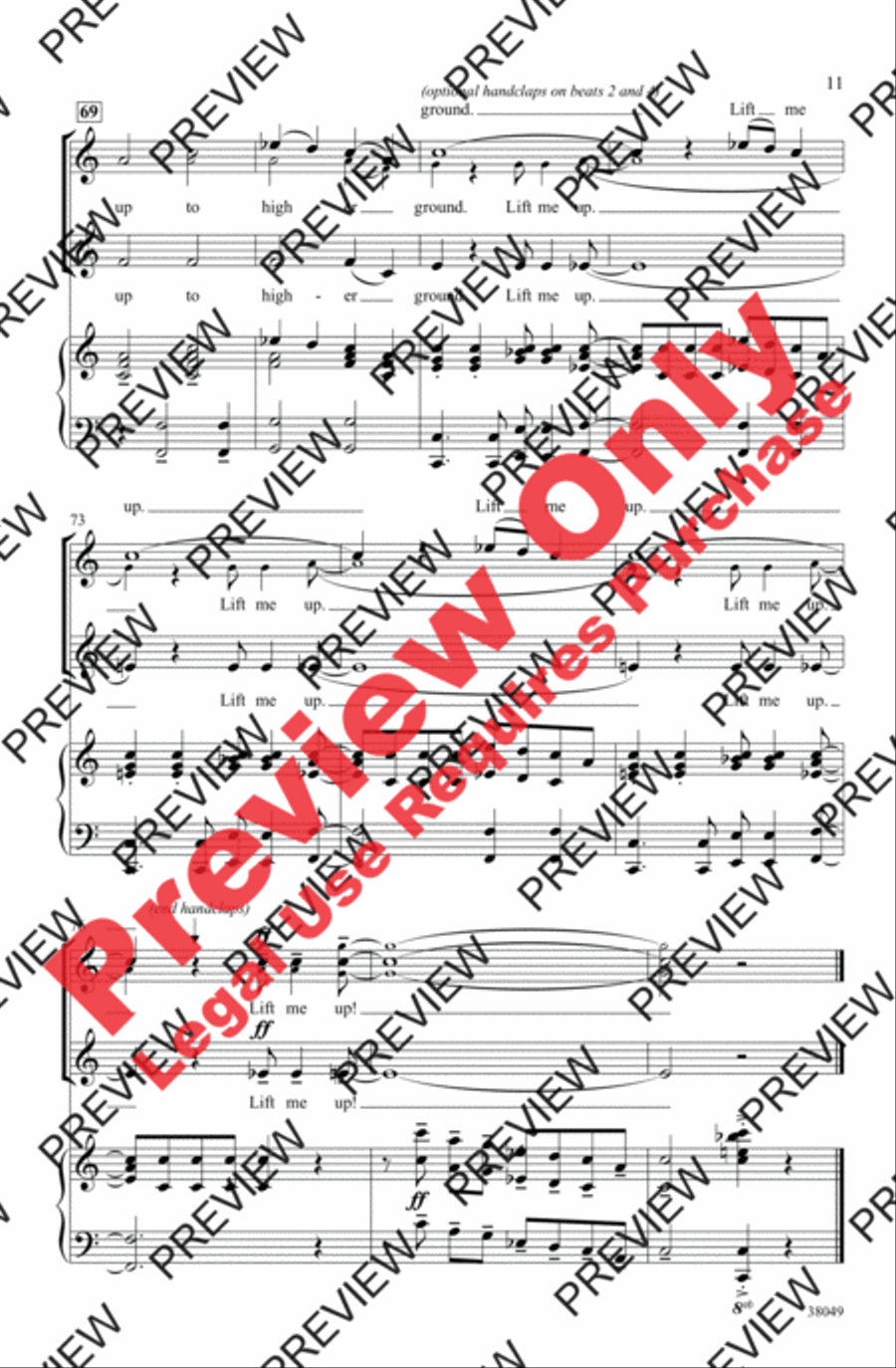 Lift Me Up! Lift Me Up! 2-Part scores gallery preview page 11