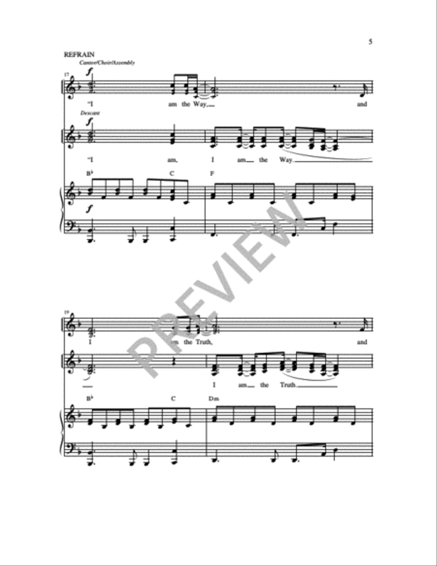 I Am the Way 3-Part scores gallery preview page 3