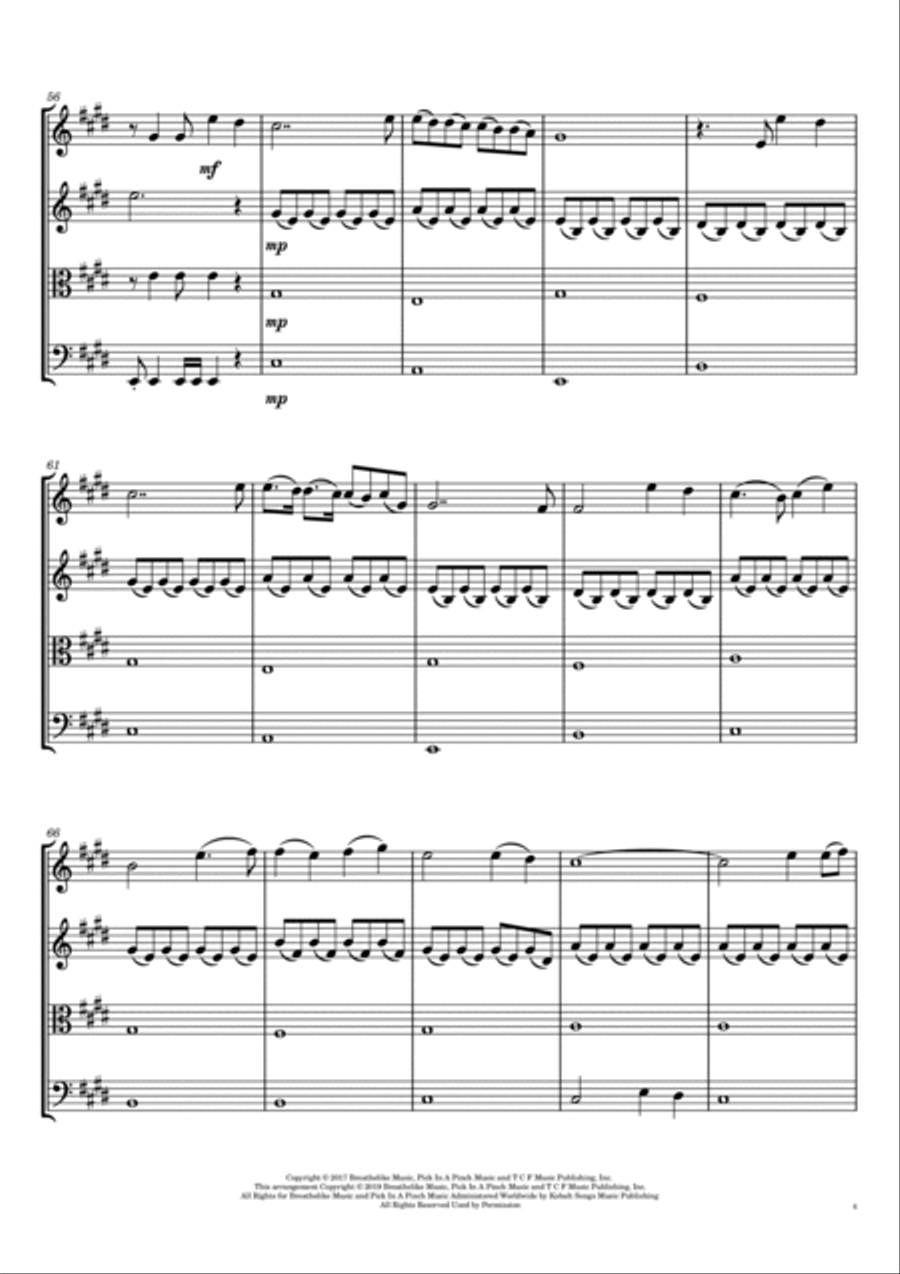 From Now On String Quartet scores gallery preview page 4