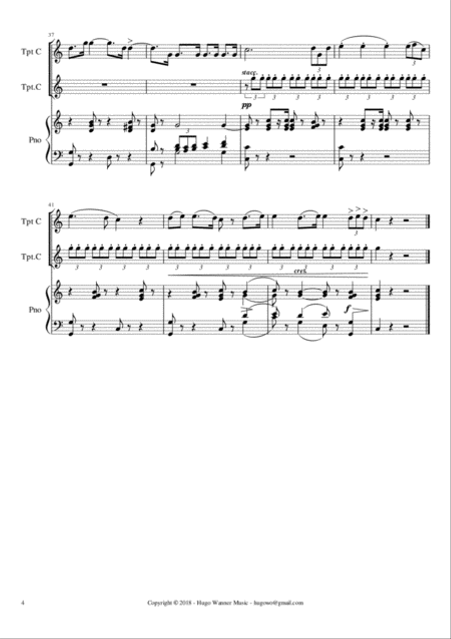 Triumphal March - Aida - Act II - In C Major Small Ensemble scores gallery preview page 4