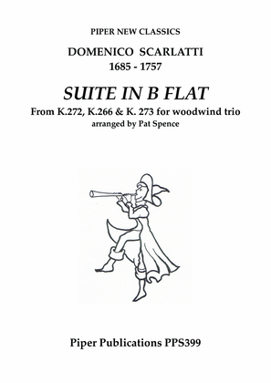 Book cover for D. SCARLATTI: SUITE IN Bb for flute, clarinet & bassoon or cello PPS399