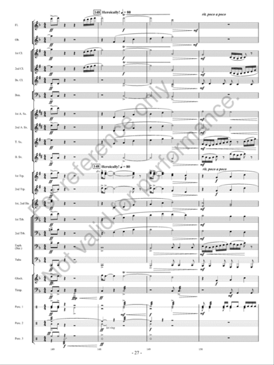Avalanche! Concert Band scores gallery preview page 28