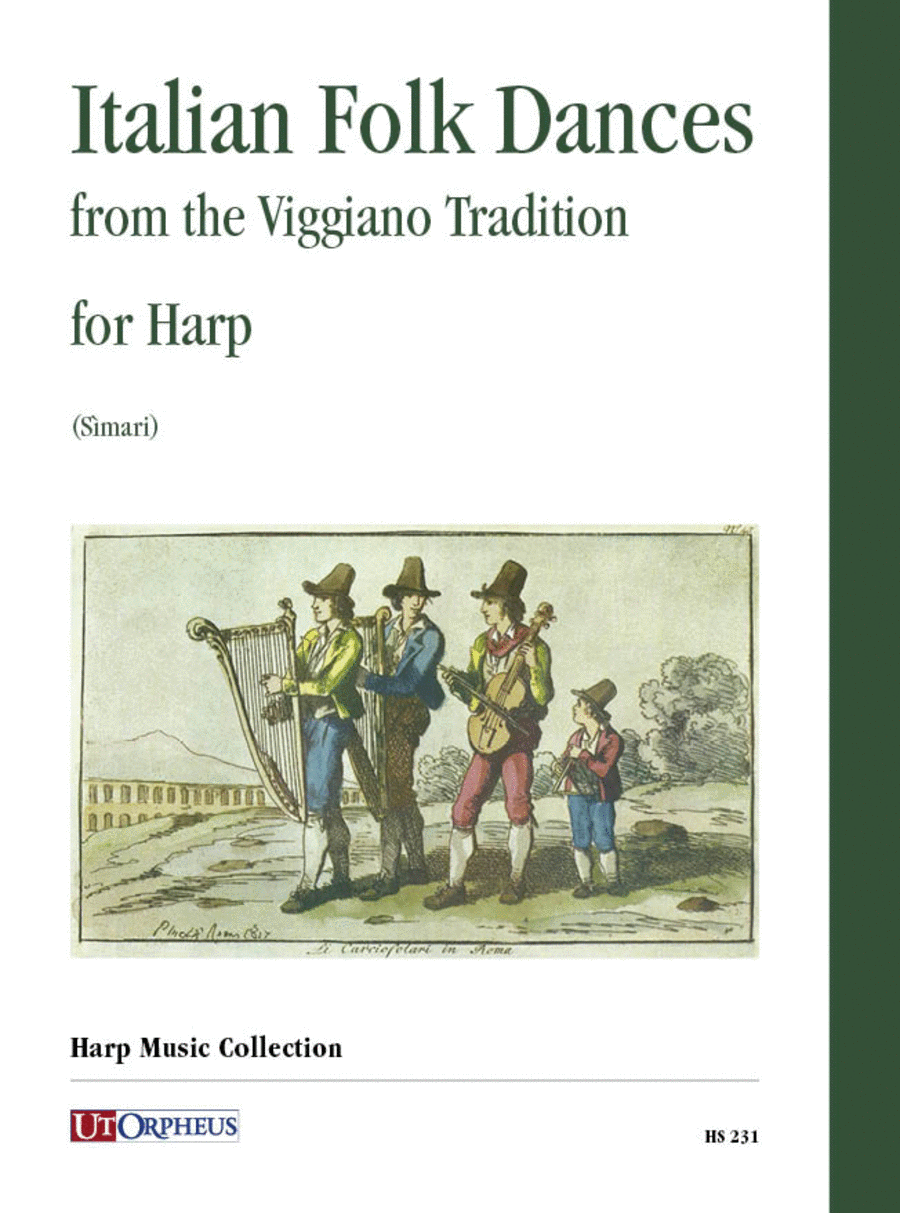 Italian Folk Dances from the Viggiano Tradition for Harp Harp scores gallery preview page 1