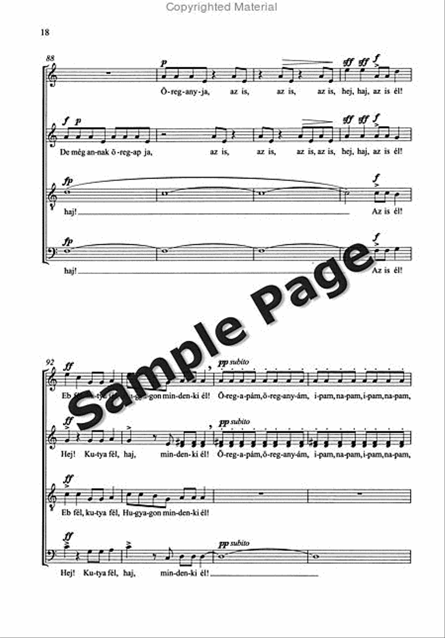 Kallai Kettos/Double Dance from Kallo 4-Part scores gallery preview page 19