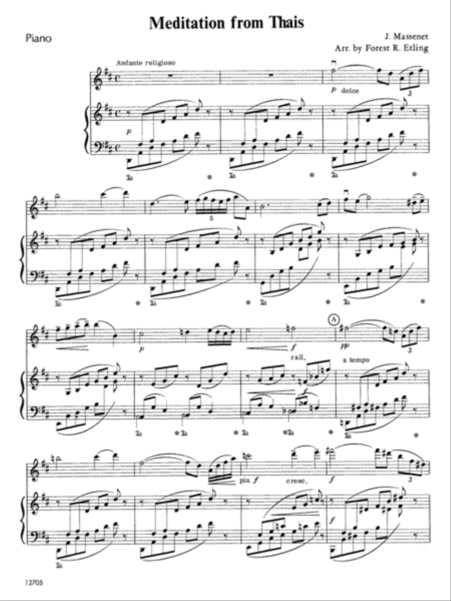 Meditation from Thaïs Violin Solo scores gallery preview page 2
