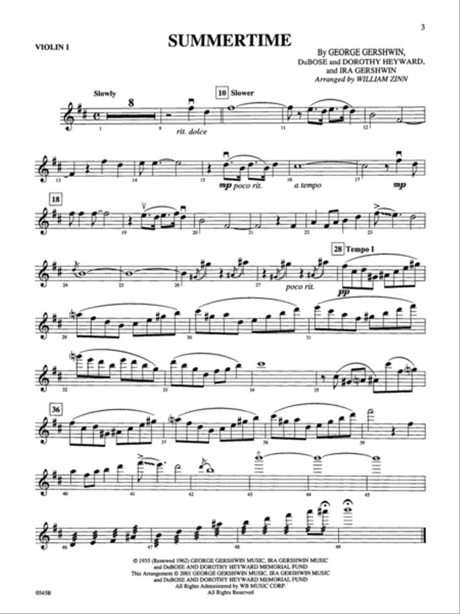 Porgy and Bess for Strings String Orchestra scores gallery preview page 3