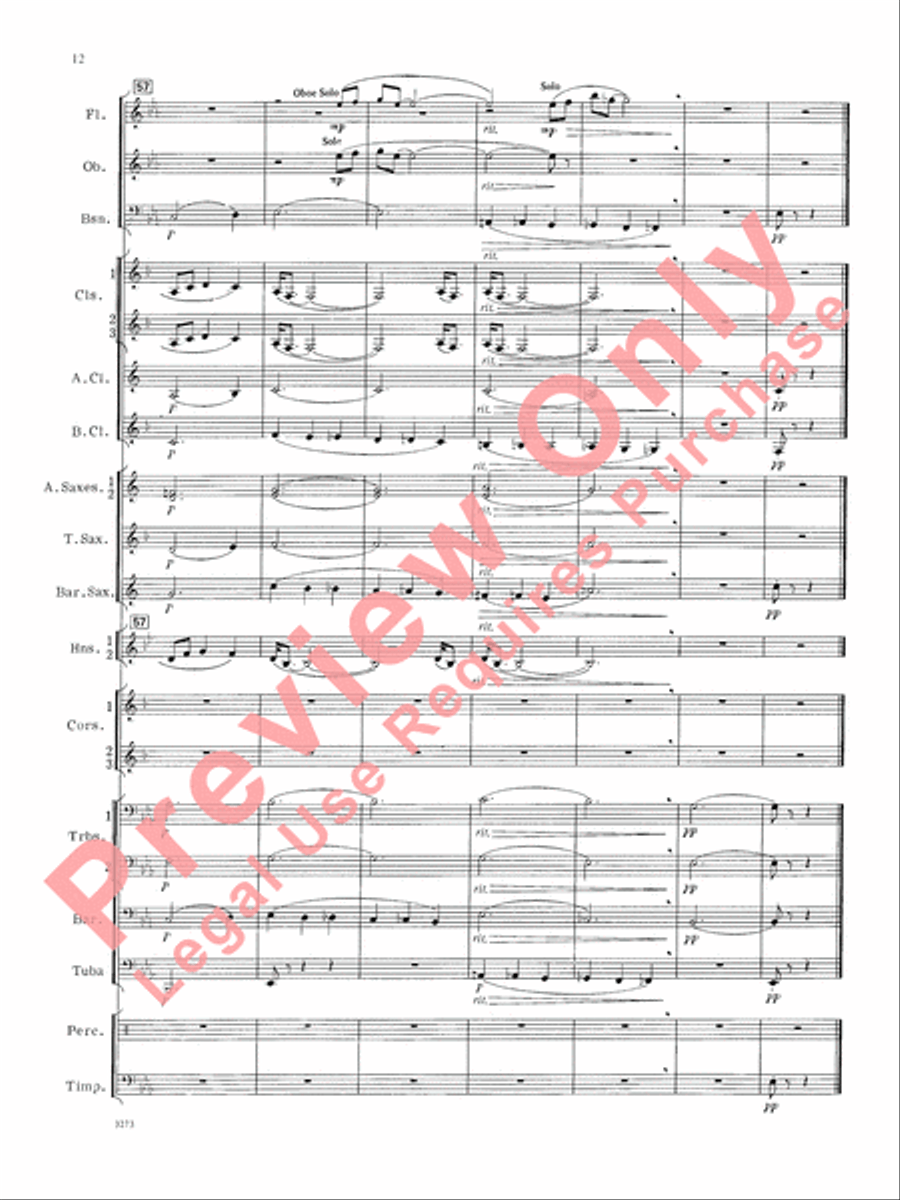 Greenwillow Portrait Concert Band scores gallery preview page 13