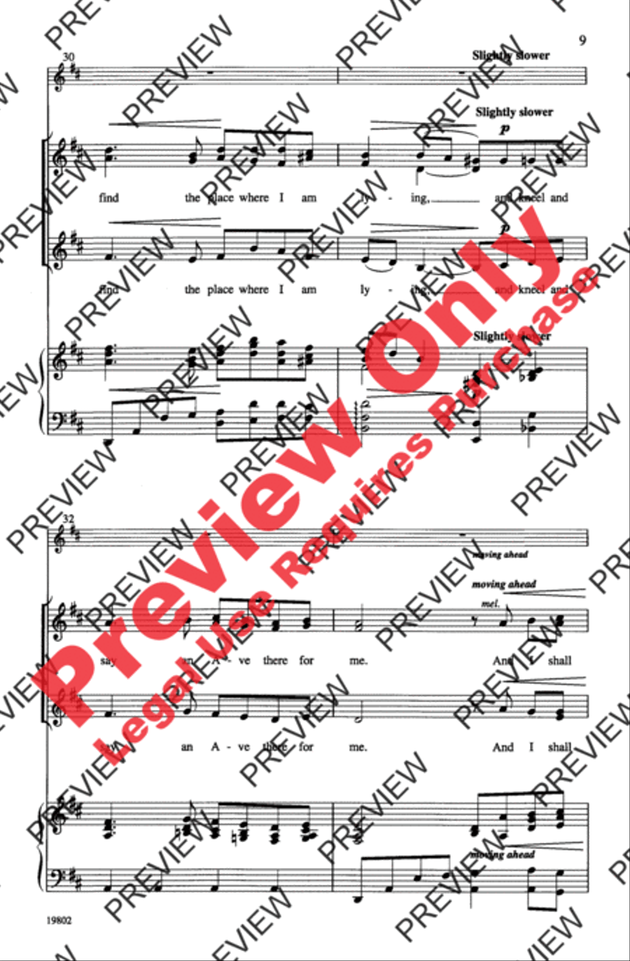 Danny Boy Women's Choir scores gallery preview page 9
