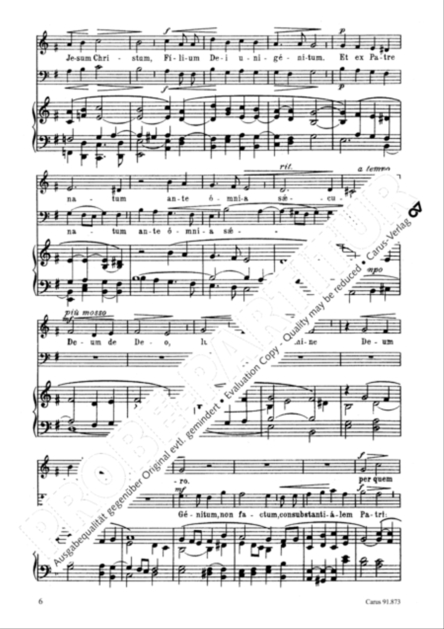 Missa in honorem S. Gregorii Choir scores gallery preview page 7