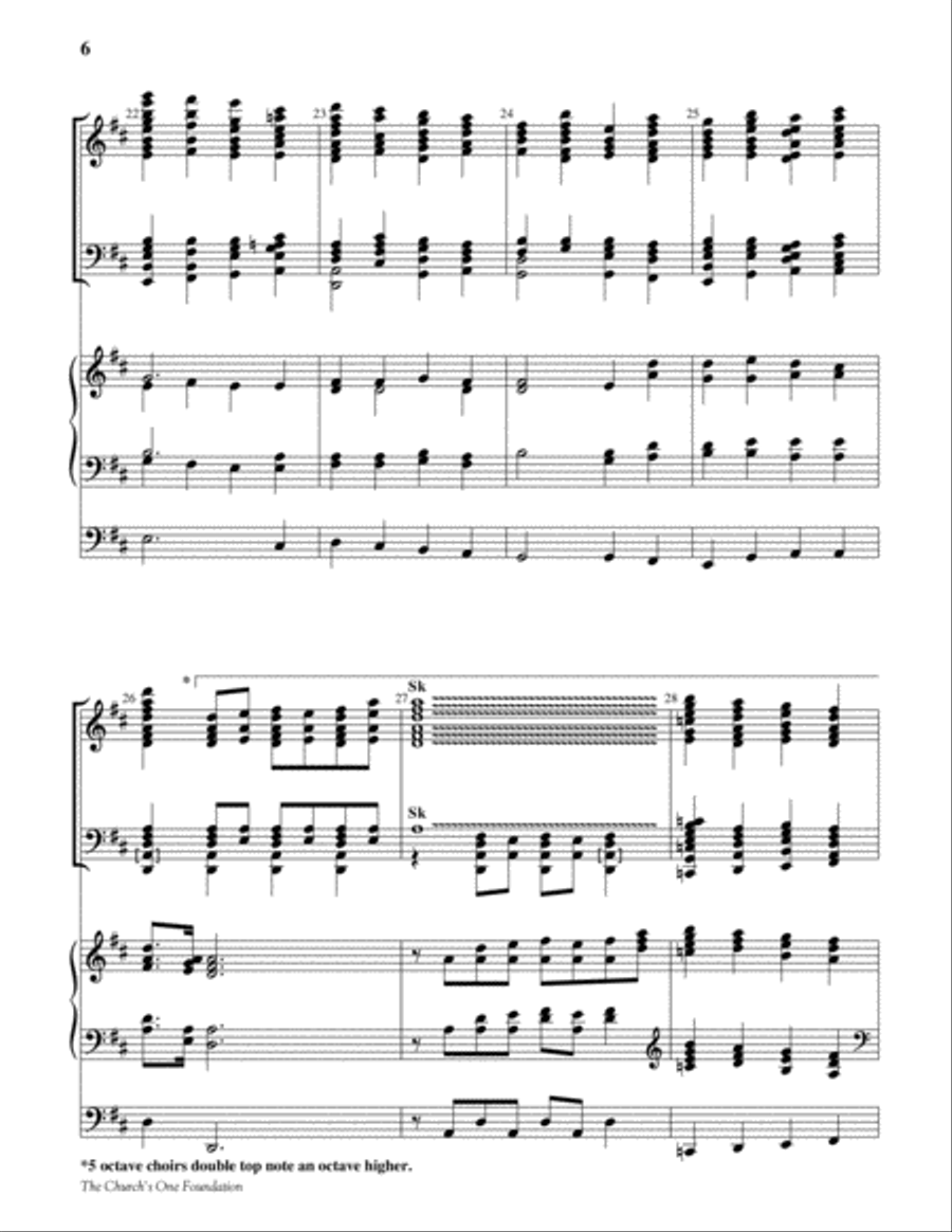 The Church's One Foundation Organ scores gallery preview page 6
