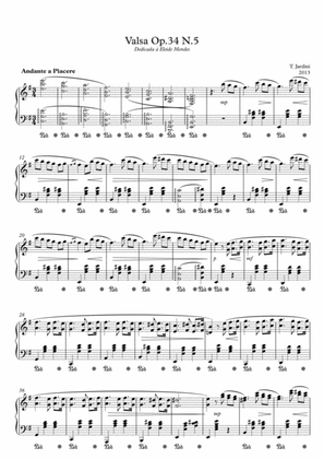 Op.34 Waltz N.5 Andante a Piacere in E Minor