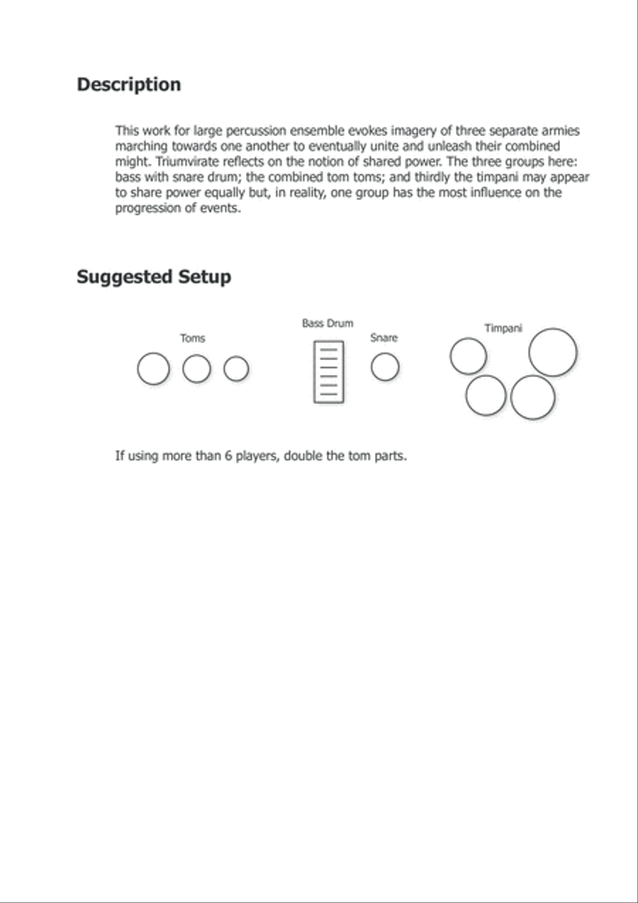 Triumvirate Percussion Ensemble scores gallery preview page 2