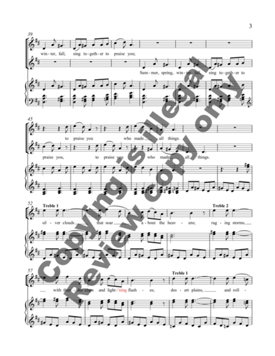 A Modern Benedicite 2-Part scores gallery preview page 8