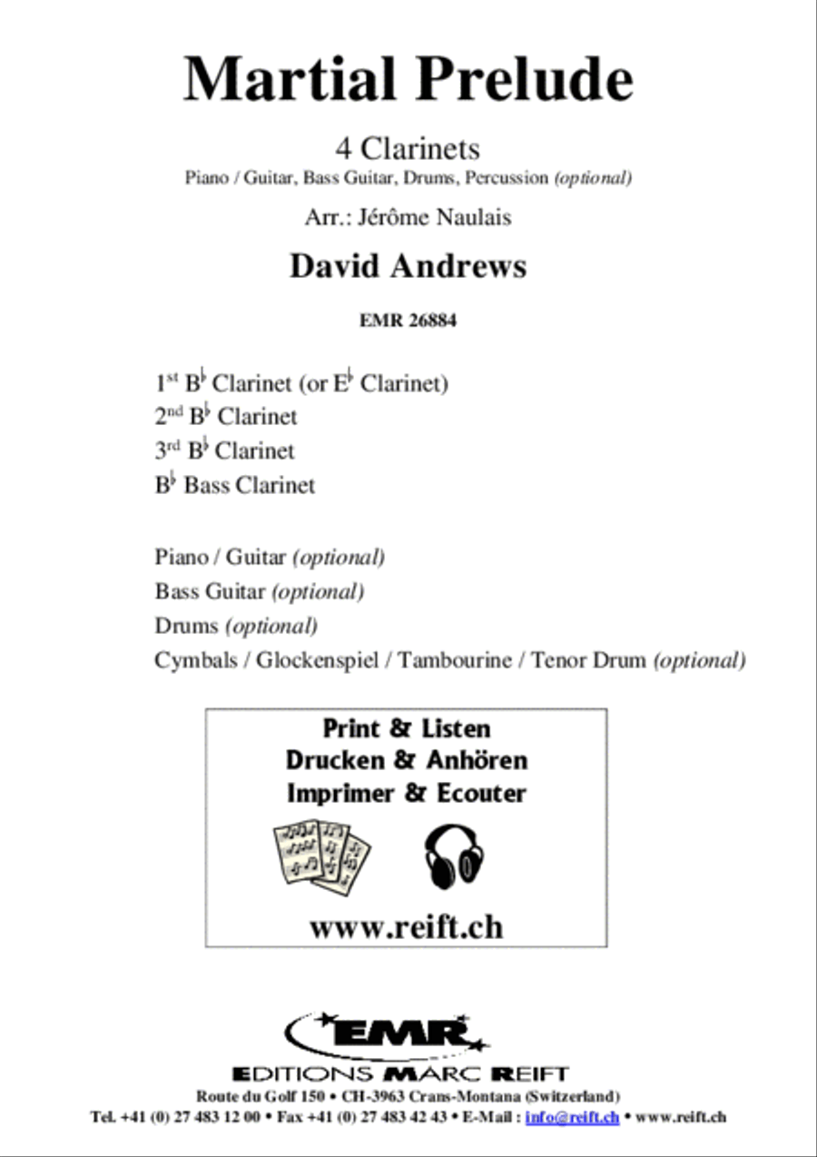 Martial Prelude Clarinet scores gallery preview page 2