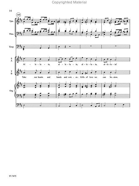 Voices Raised to You We Offer (Full Score) image number null