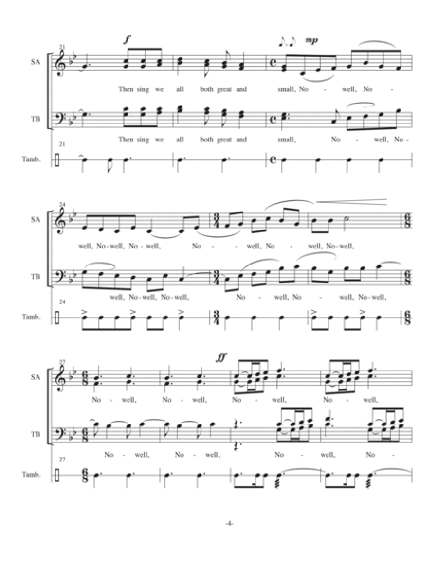 The Angel Gabriel The Angel Gabriel 4-Part scores gallery preview page 4
