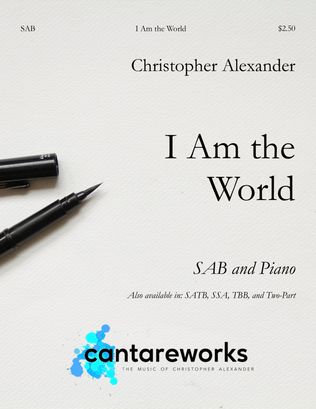 Book cover for I Am the World (SAB)