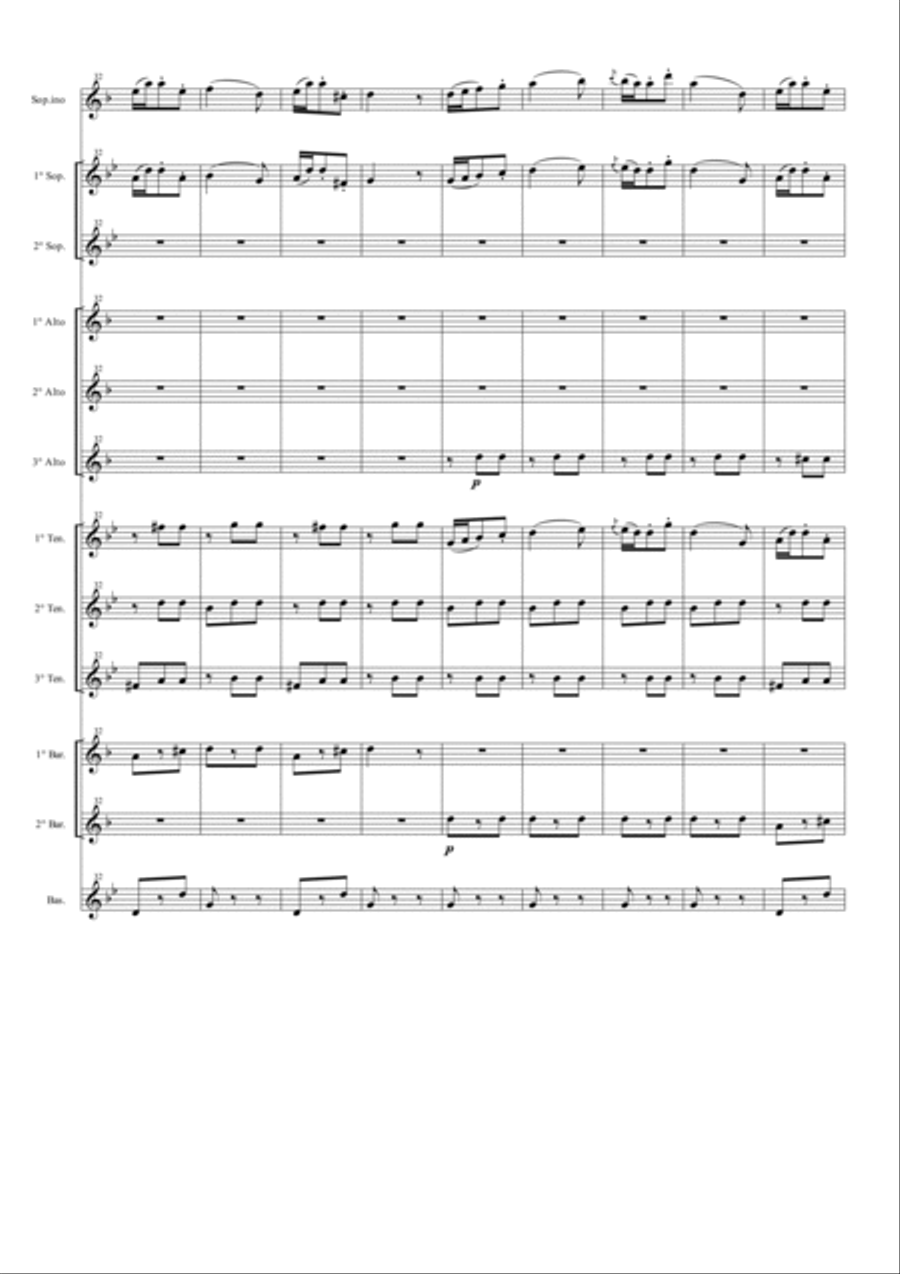 La Traviata (Medley) for Saxophone Ensemble Woodwind Ensemble scores gallery preview page 6