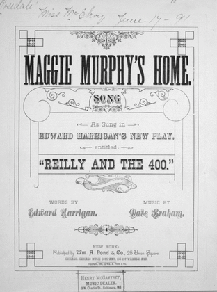 Maggie Murphy's Home. Song