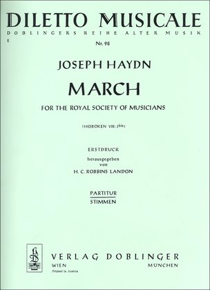 March for the Royal Society of Musicians Es-Dur