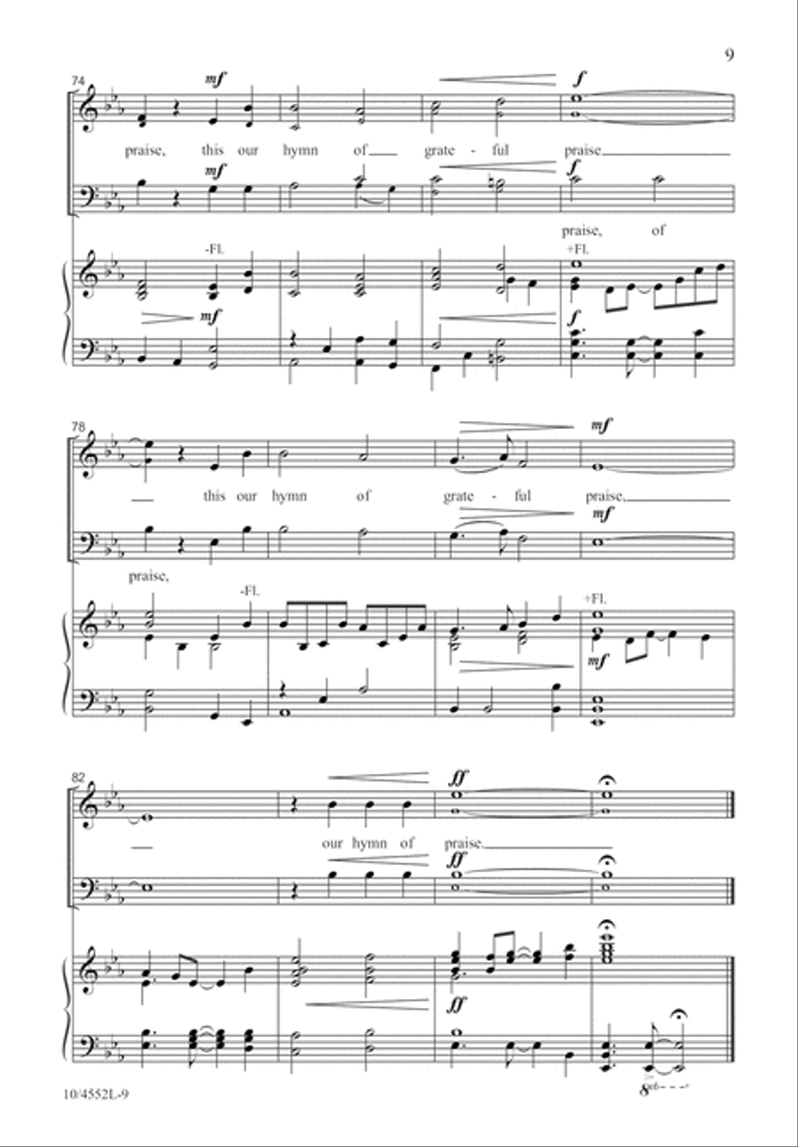 For the Beauty of the Earth 4-Part scores gallery preview page 10