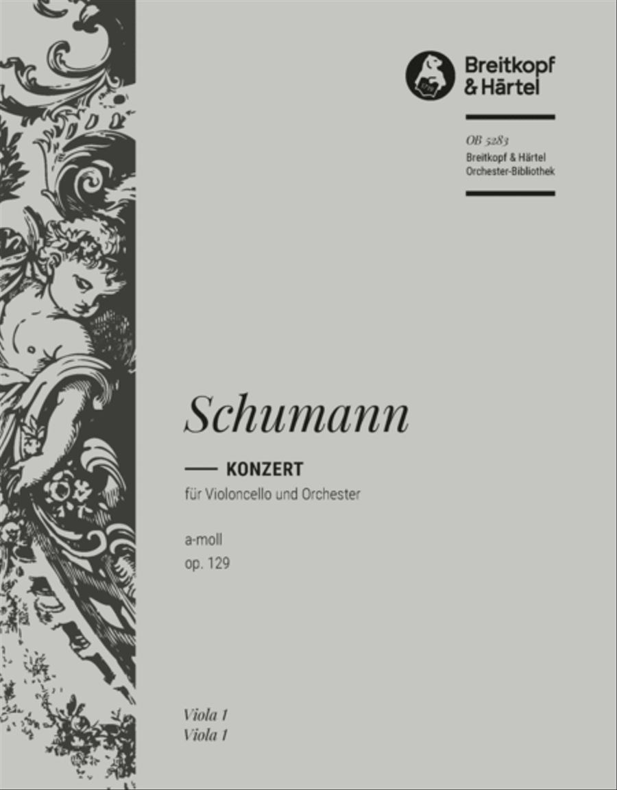 Violoncello Concerto in A minor Op. 129 Orchestra scores gallery preview page 1