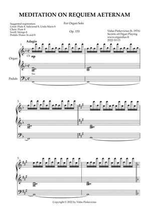 Meditation on Requiem Aeternam, Op. 155 (Organ Solo) by Vidas Pinkevicius