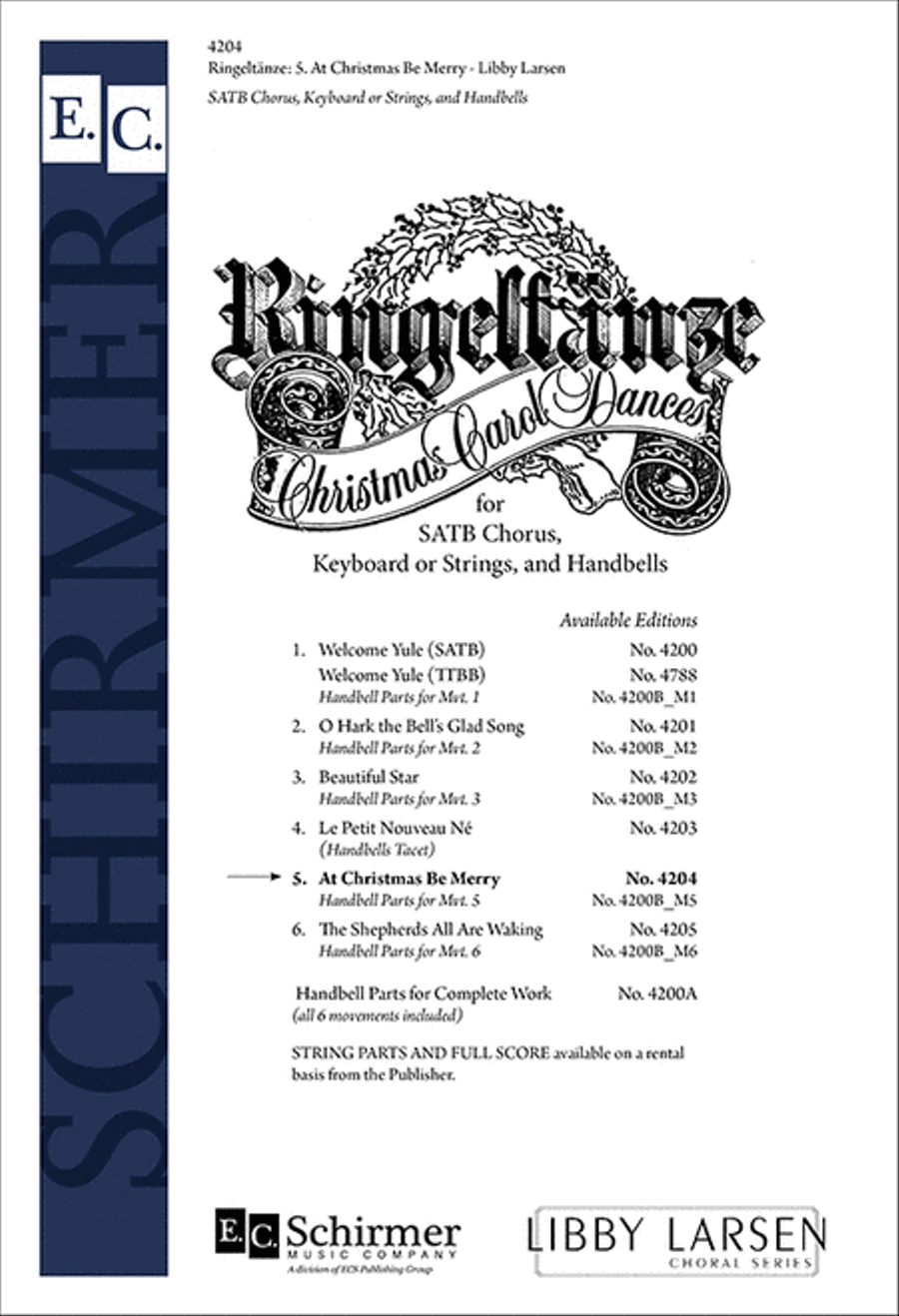 Ringeltänze 5. At Christmas Be Merry 4-Part scores gallery preview page 1