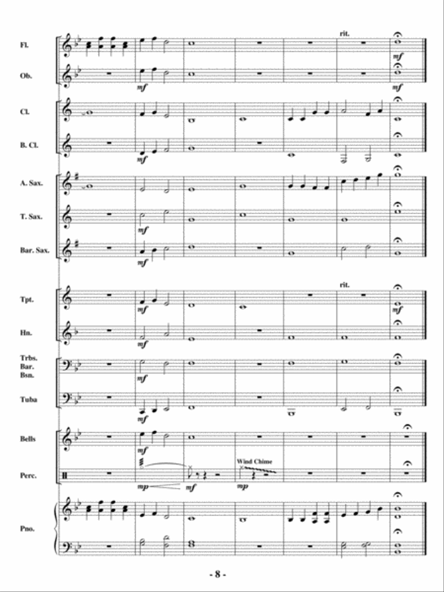 Little Star Little Star Concert Band scores gallery preview page 7