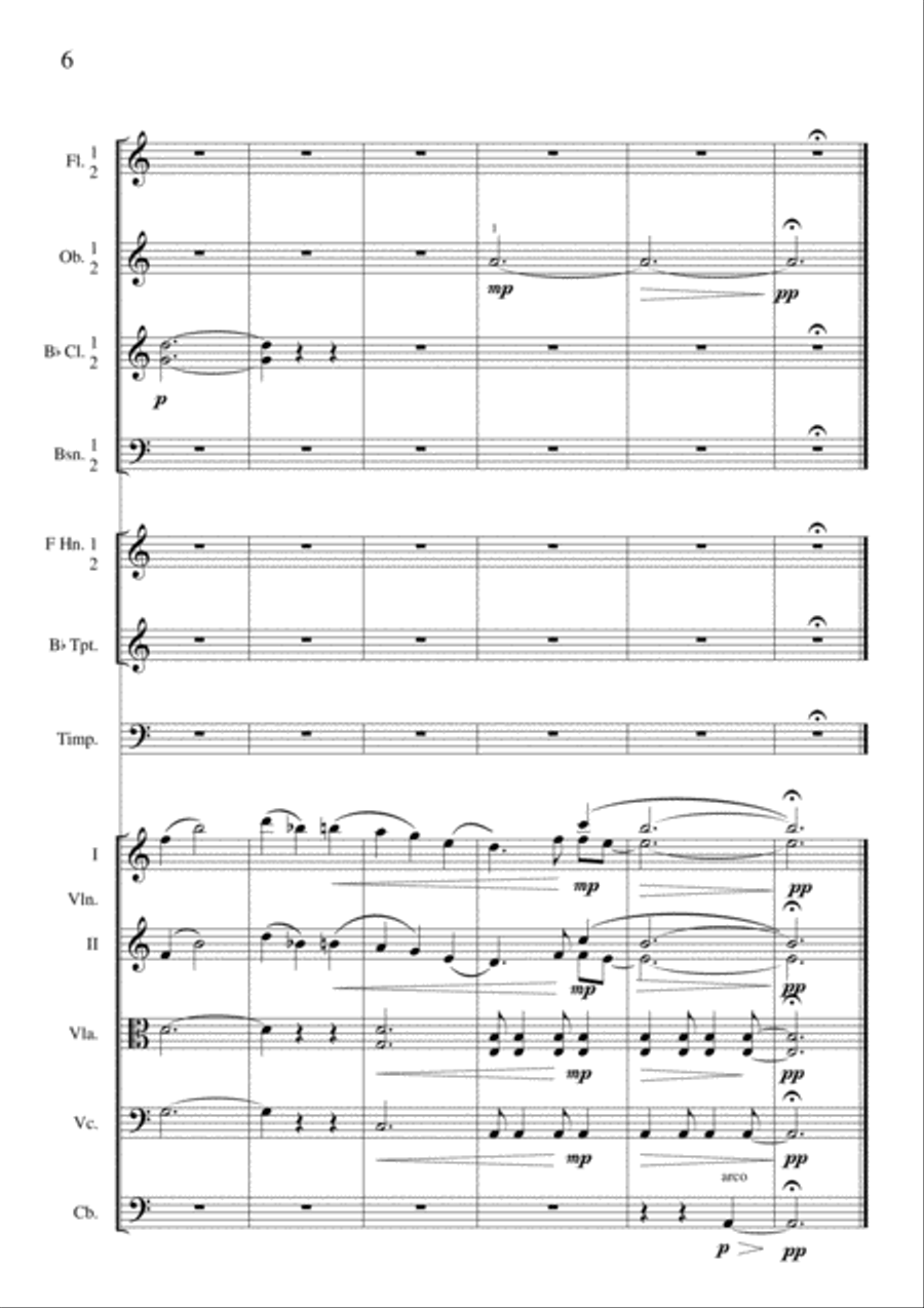 Three Miniatures for Chamber Orchestra Chamber Orchestra scores gallery preview page 6