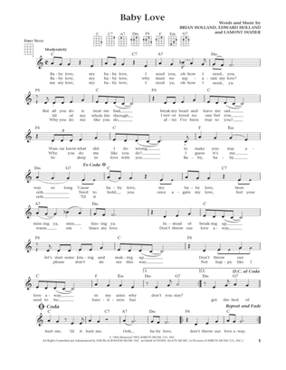 Baby Love (from The Daily Ukulele) (arr. Liz and Jim Beloff)