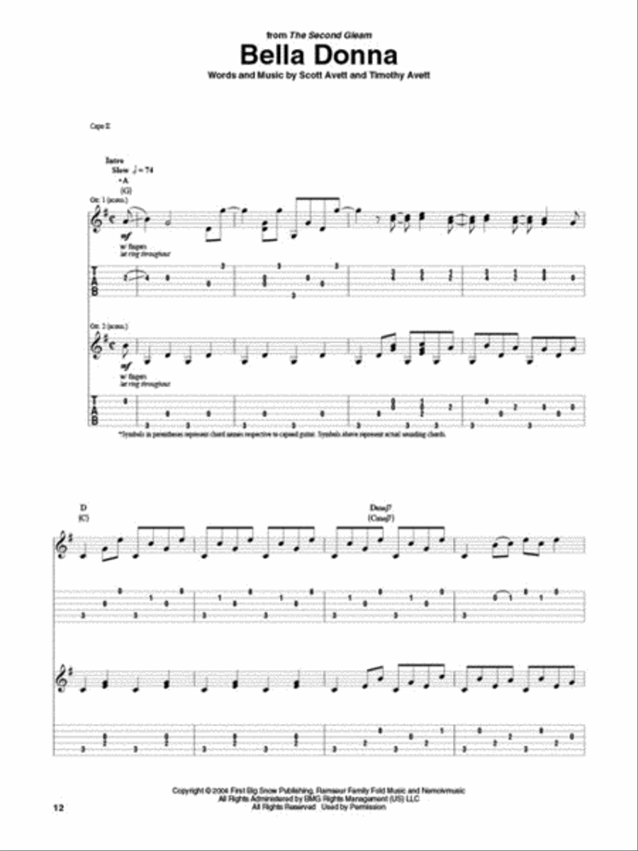 The Avett Brothers Guitar Collection Electric Guitar scores gallery preview page 4