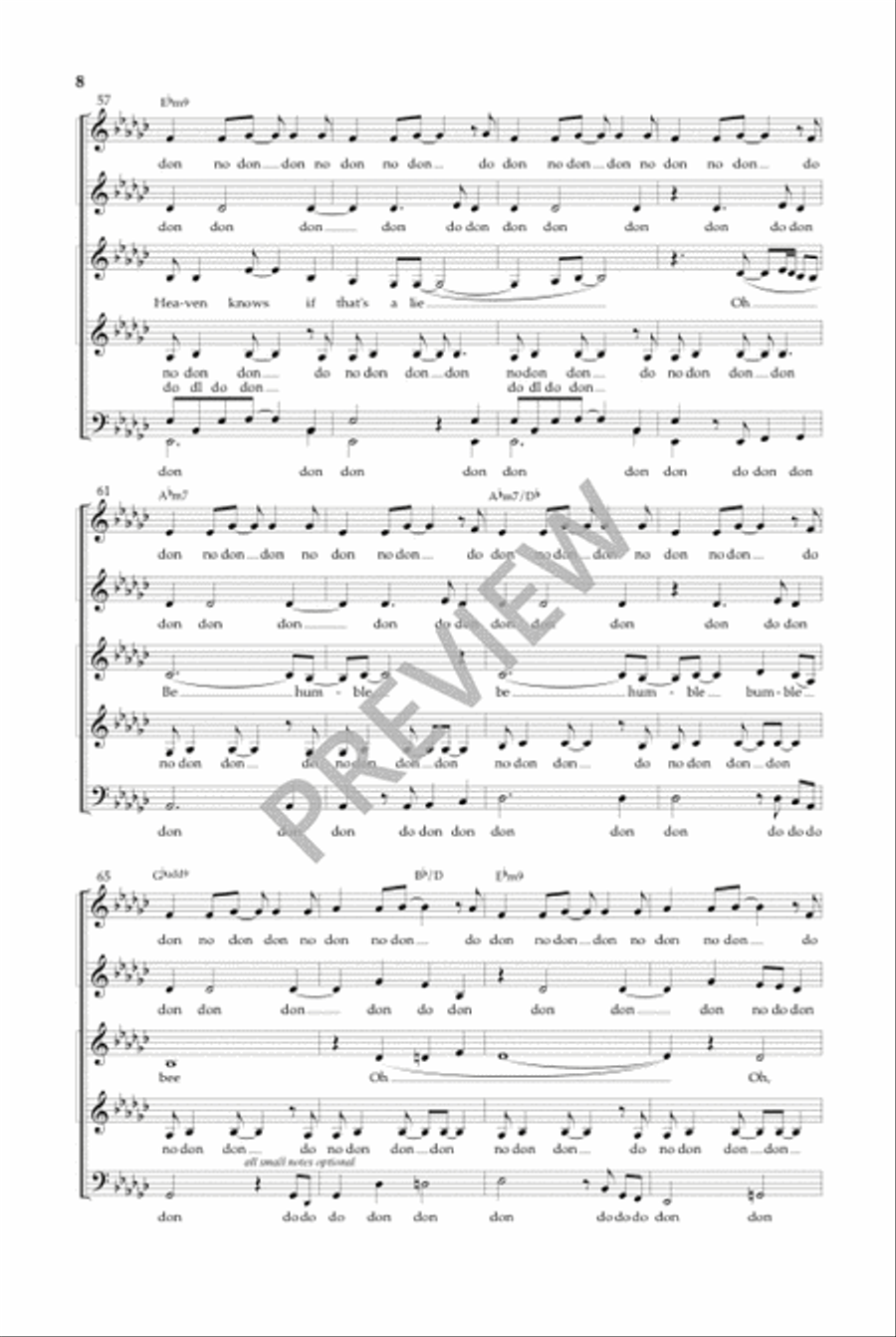 Bumble Bee - SSAATB (Vocal Score) image number null