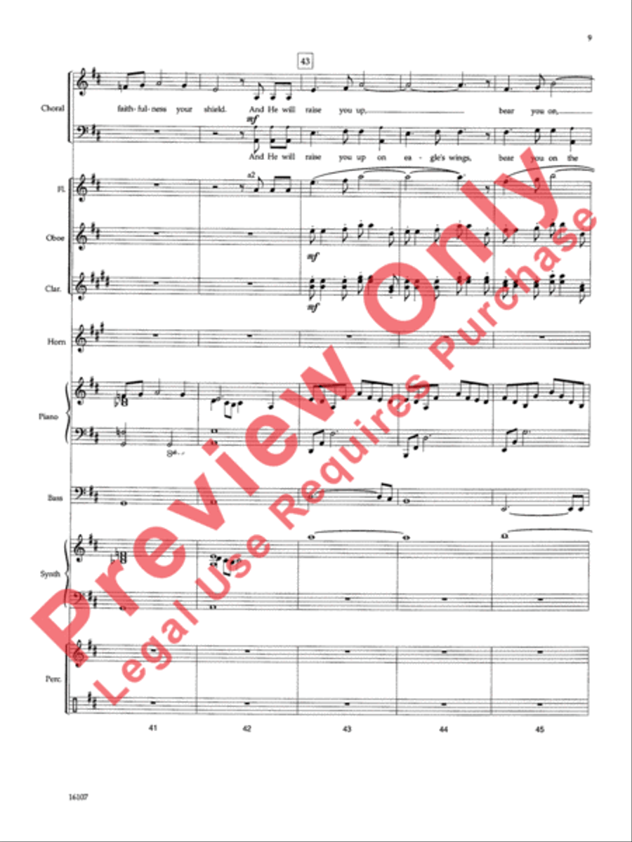 On Eagle's Wings On Eagle's Wings Choir scores gallery preview page 34